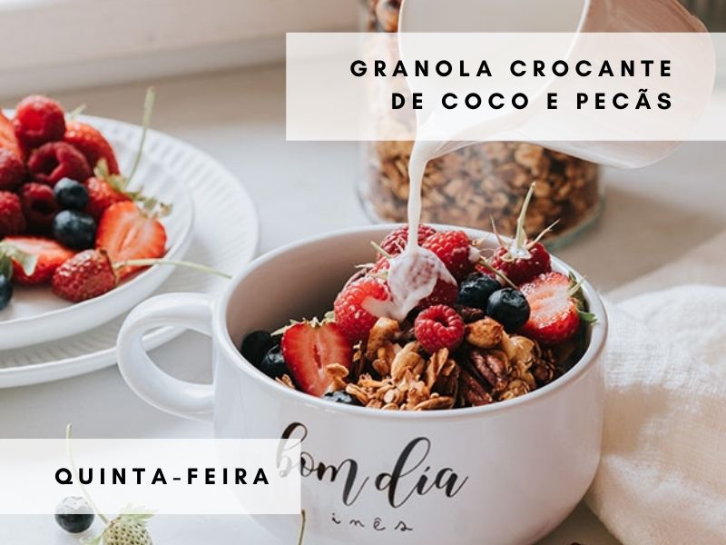 Granola Crocante de Coco e Pecãs