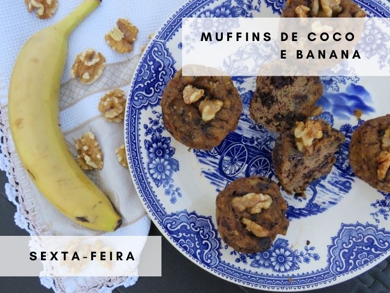 Muffins de Coco e Banana
